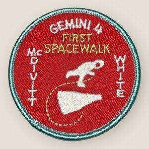 NASA Gemini 4 First Spacewalk Embroidered Patch Collectible McDivitt White